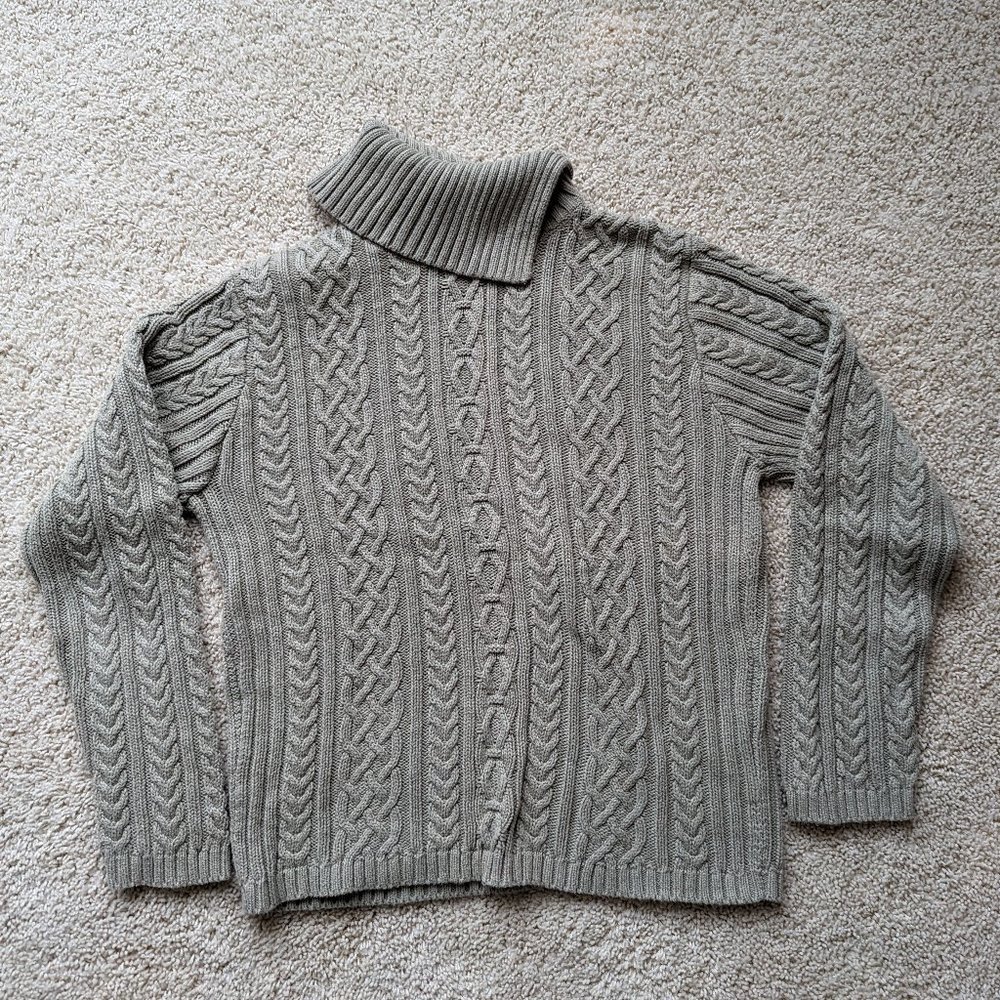 Wainscott Asymmetrical Turtleneck Sweater